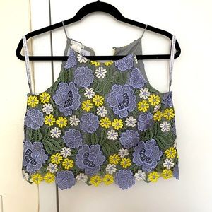 BHLDN Lace Crop Tank